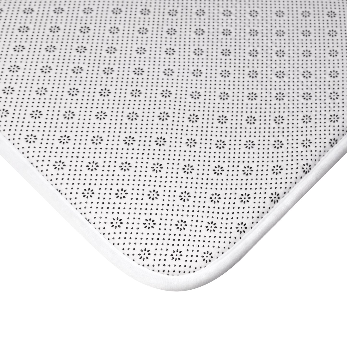 Monarch Wisteria Bath Mat, Beautiful Botanical Accent Rug, Decorative Floral Shower Mat