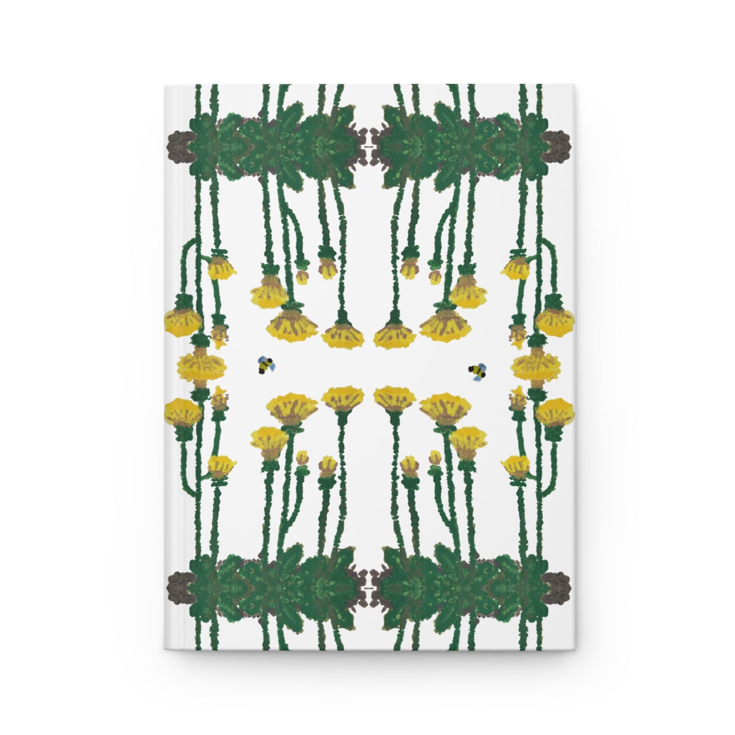 Dandelion Flower Hardcover Journal, Great for Budget, Workout or Garden Planning, Habit Notebook
