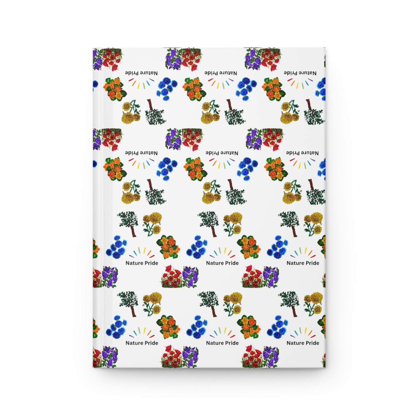 It's a Matter of Nature Pride Hardcover Journal, Shadow Journal, Affirmations Notebook, Flower Notebook
