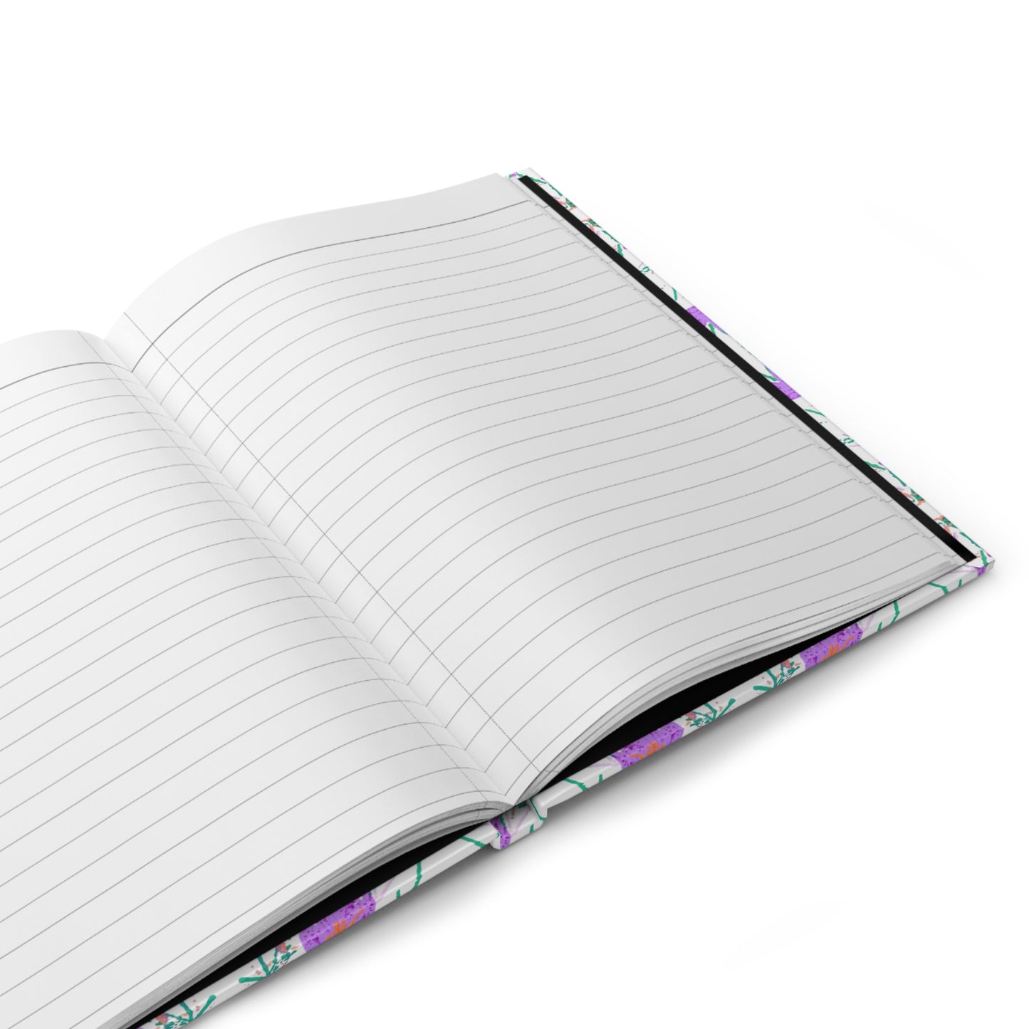 Crocus Flower Hardcover Manifest Journal, Beautiful Flower Notebook, Recipe Book, Travel Itinerary