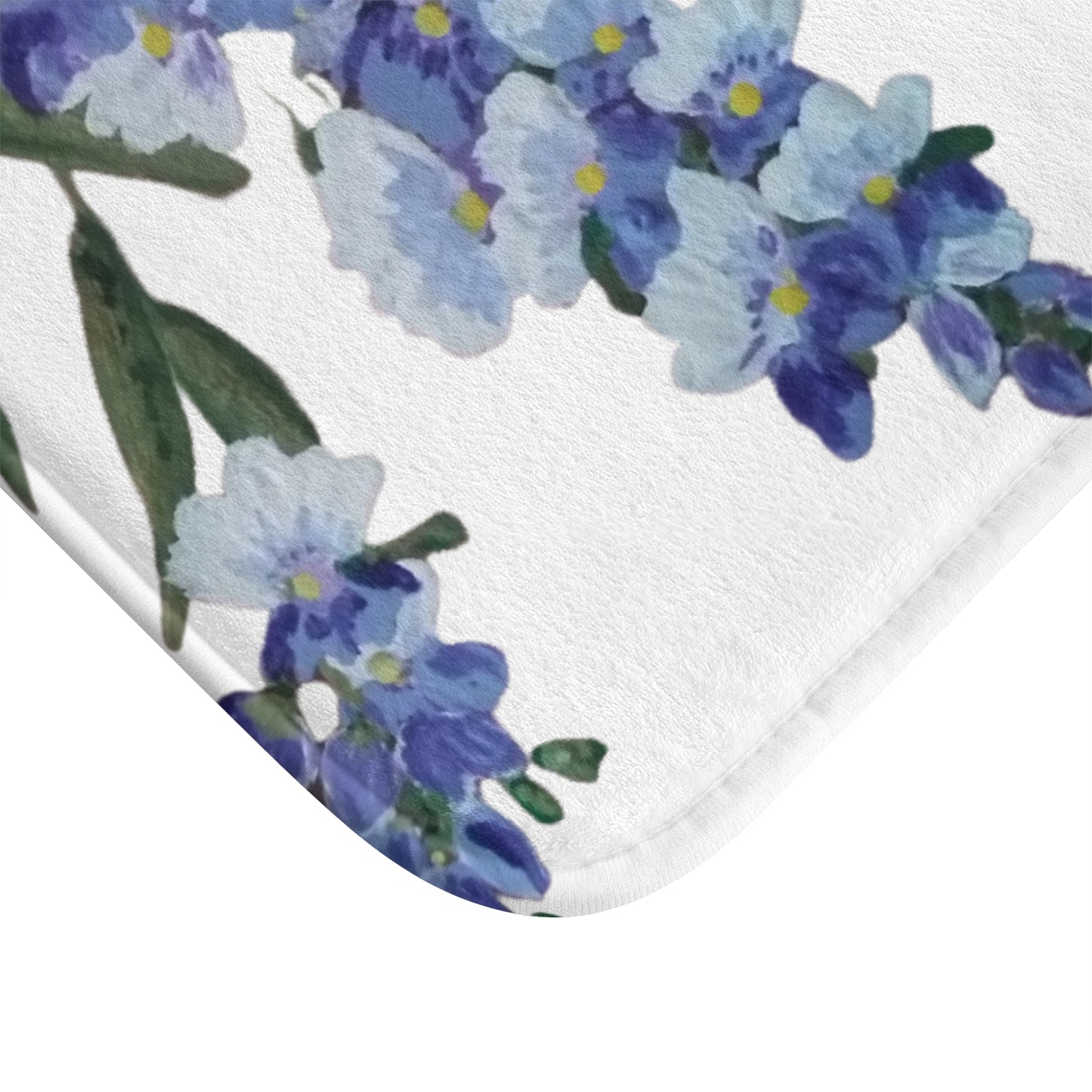 Monarch Wisteria Bath Mat, Beautiful Botanical Accent Rug, Decorative Floral Shower Mat