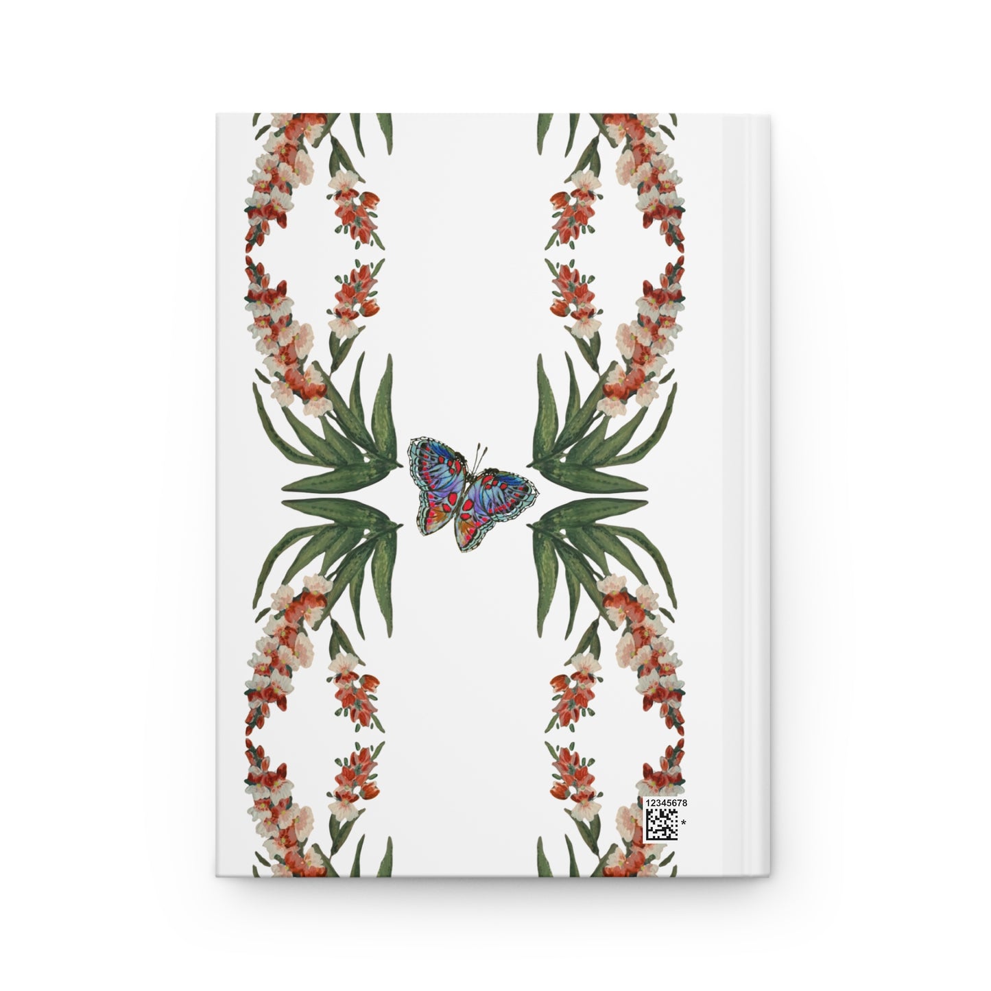 Wisteria Flower Hardcover Affirmations Journal, Beautiful Travelers Notebook, Floral Wish List