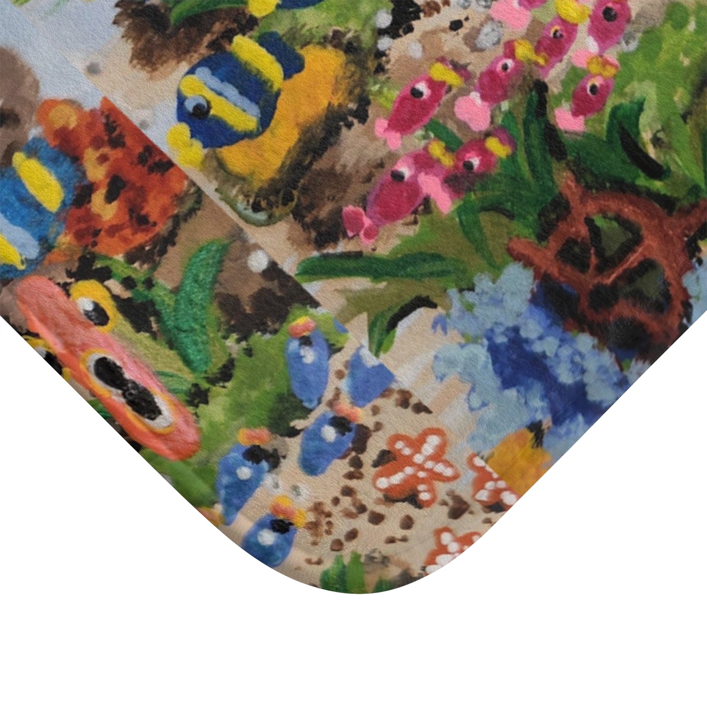 Under Water Ocean View Bath Mat, Beautiful Trendy Accent Rug, Non Slip, Memory Foam