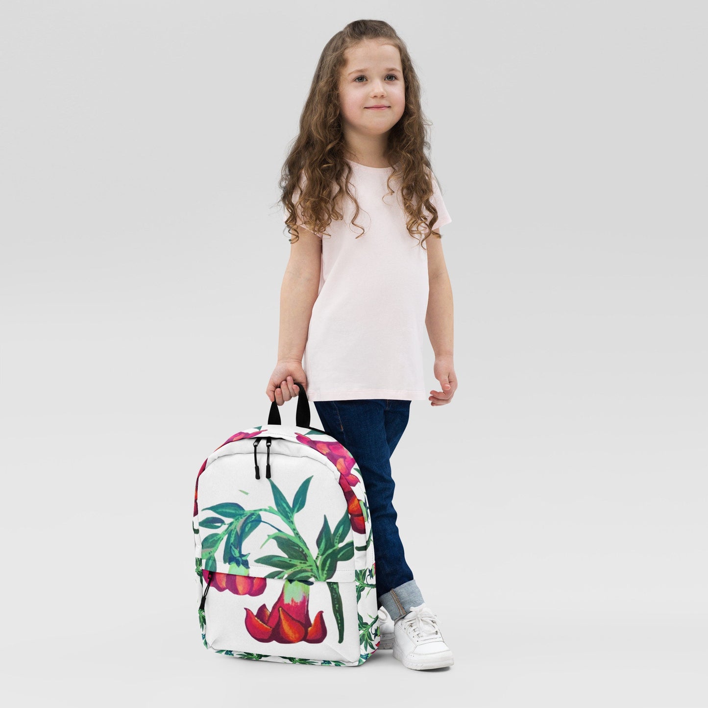 Trumpet flower backpack,back to school,college backpack,hiking backpack,botanical backpack,aesthetic diaper bag,country backpack,work bag