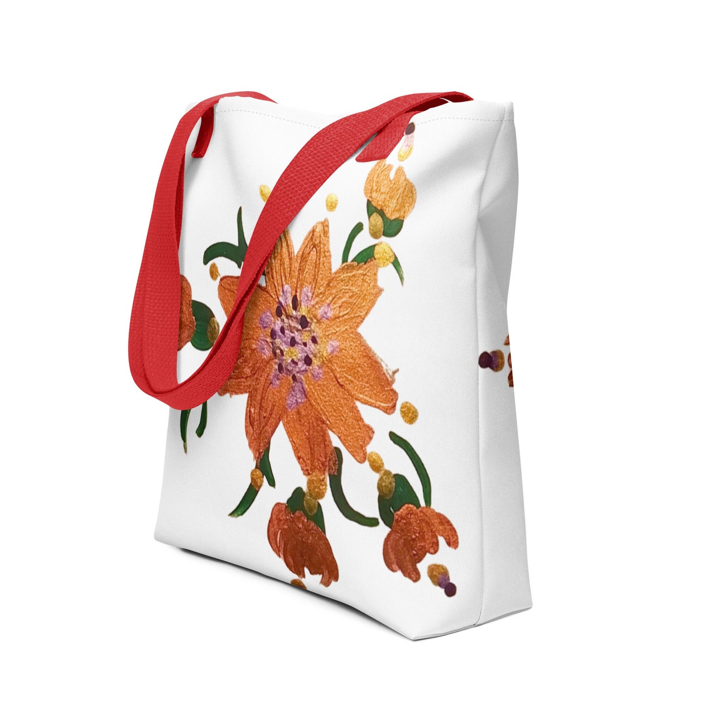 Floral tote bag,botanical tote bag,reusable tote bag,daycare bag,farmers market bag,unisex tote bag,beach tote,bridal party bag,computer bag