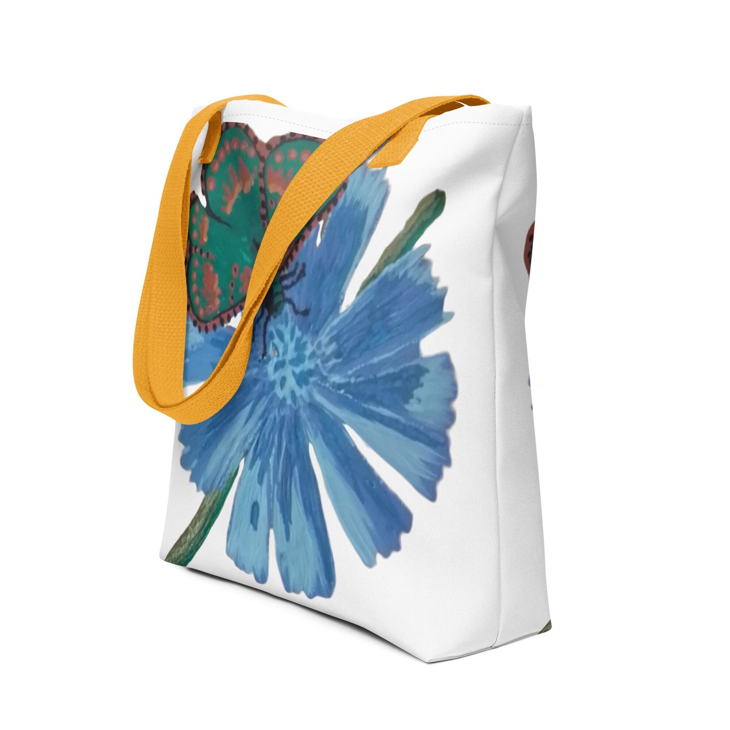 Reusable butterfly tote bag,botanical tote bag,daycare bag,farmers market bag,unisex tote bag,carry all,beach tote bag,nurse tote bag