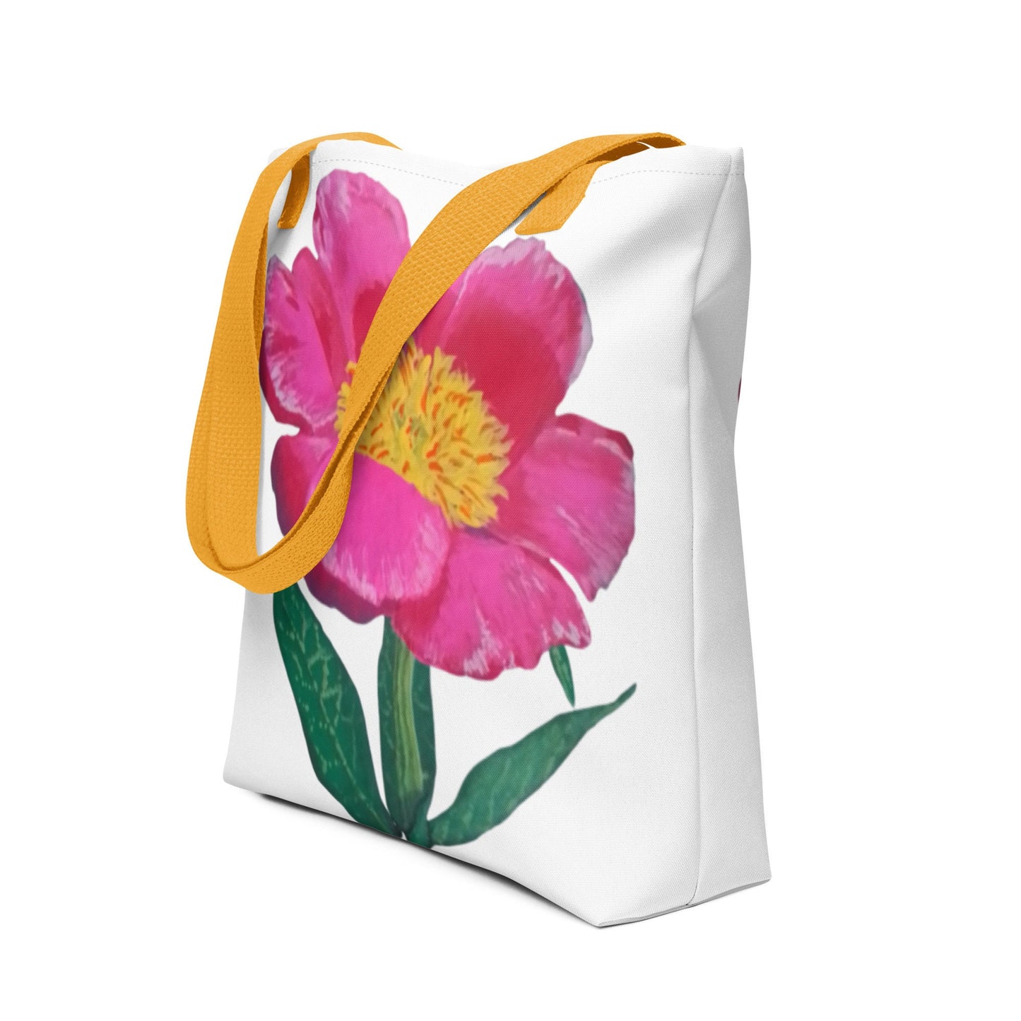 Pink flower tote bag,botanical tote bag,daycare bag,farmers market bag,unisex tote bag,beach tote bag,reusable tote,durable tote bag