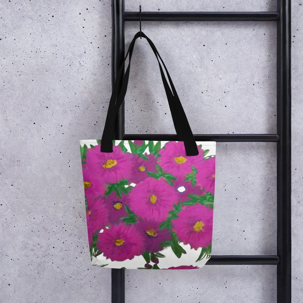 Botanical reusable tote bag,beach tote,durable tote bag,daycare bag,farmers market bag,carry all,nurse tote,bridal party bag,unisex tote bag
