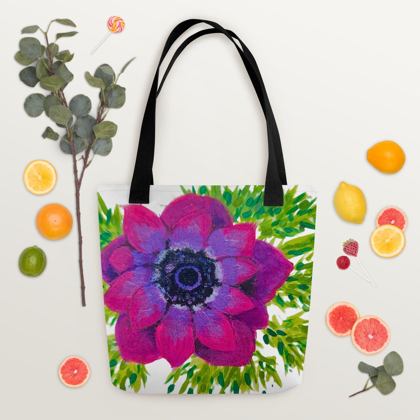 Reusable wildflower tote bag,beach tote bag,nurse tote bag,farmers market bag,botanical tote bag,carry all,durable tote bag,unisex tote bag