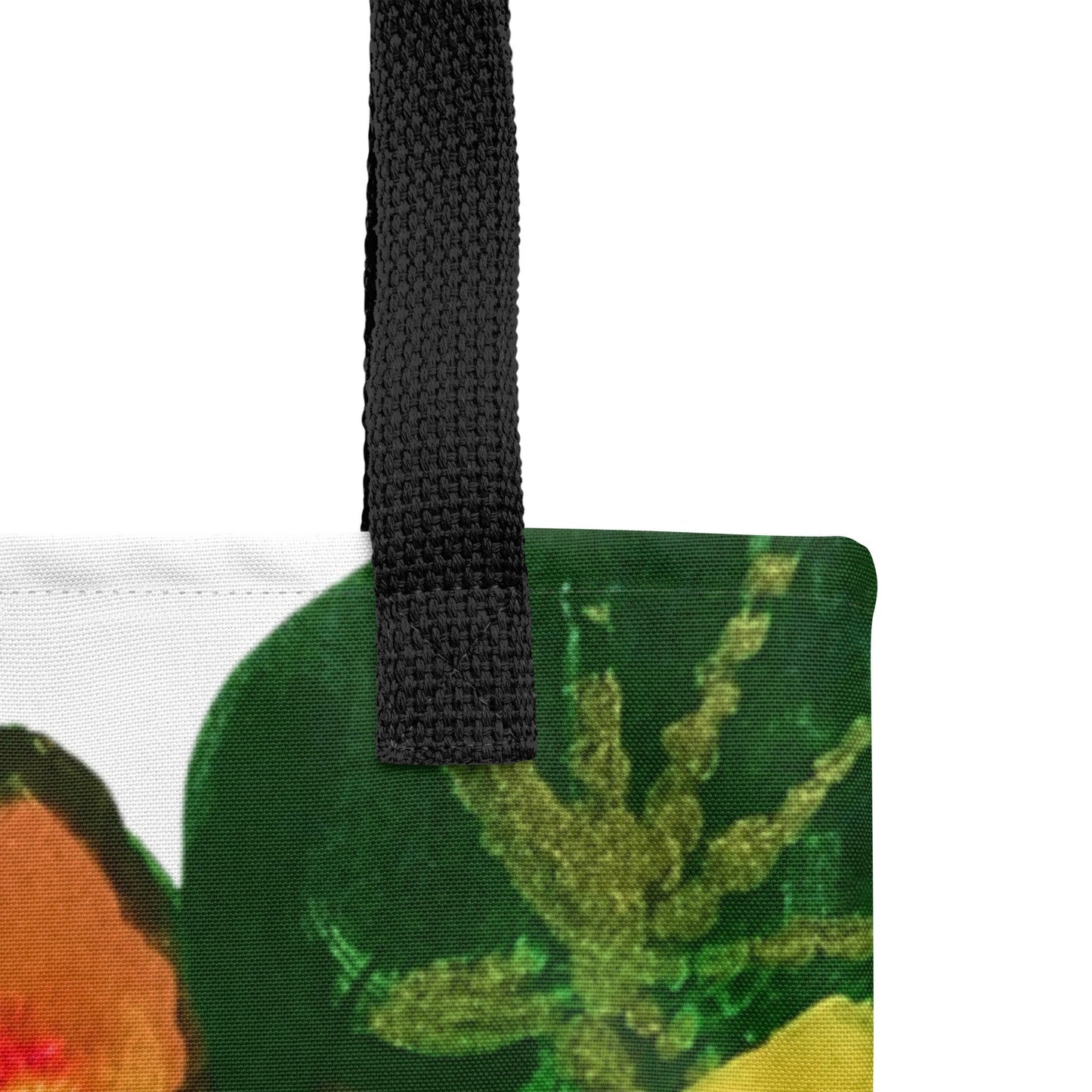 Orange floral tote bag,beach tote bag,nurse tote bag,farmers market bag,carry all,wildflower tote bag,daycare bag,nature lover bag