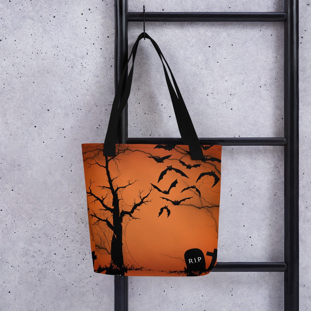Reusable Halloween tote bag,nurse tote bag,beach tote bag,farmers market bag,carry all,durable tote bag,daycare bag,college tote bag