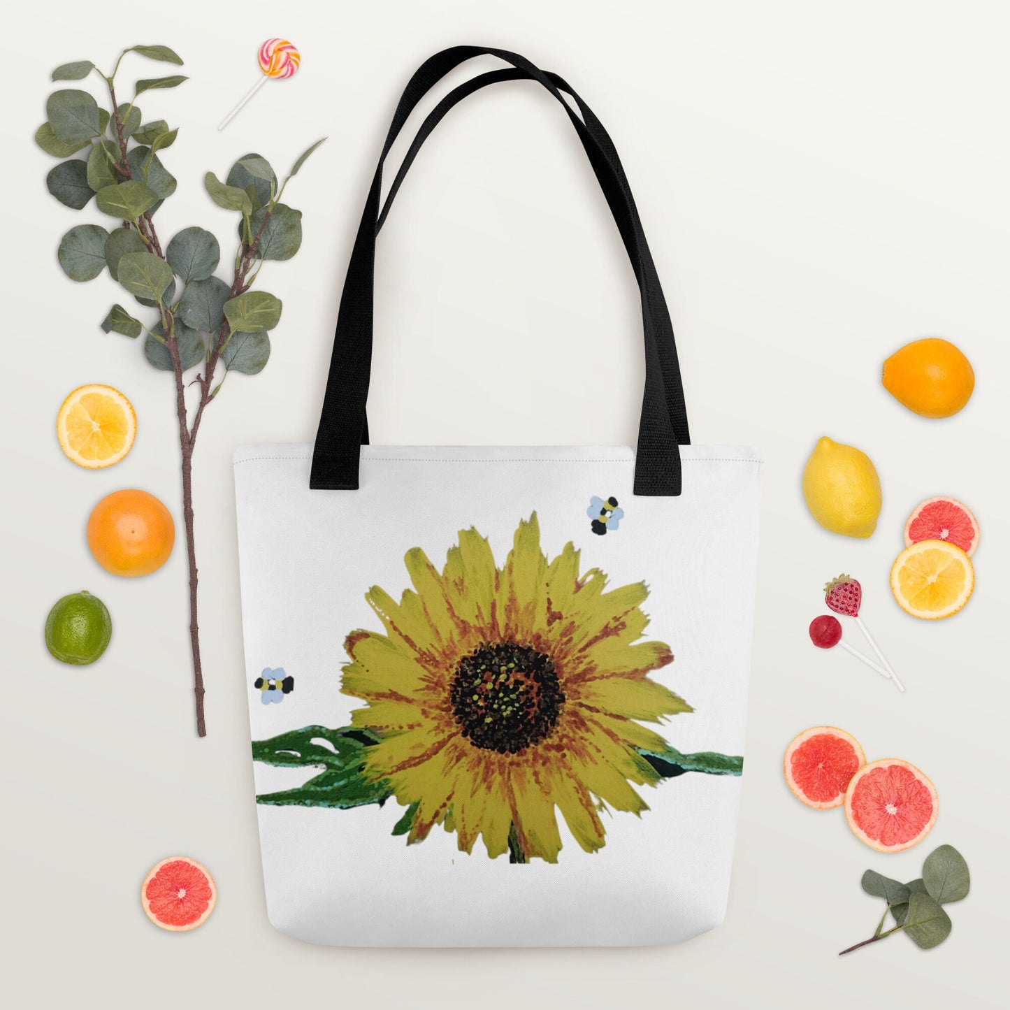 Sunflower reusable tote bag,beach tote bag,nurse tote bag,farmers market bag,wildflower tote bag,nature lover gift,carry all,durable tote