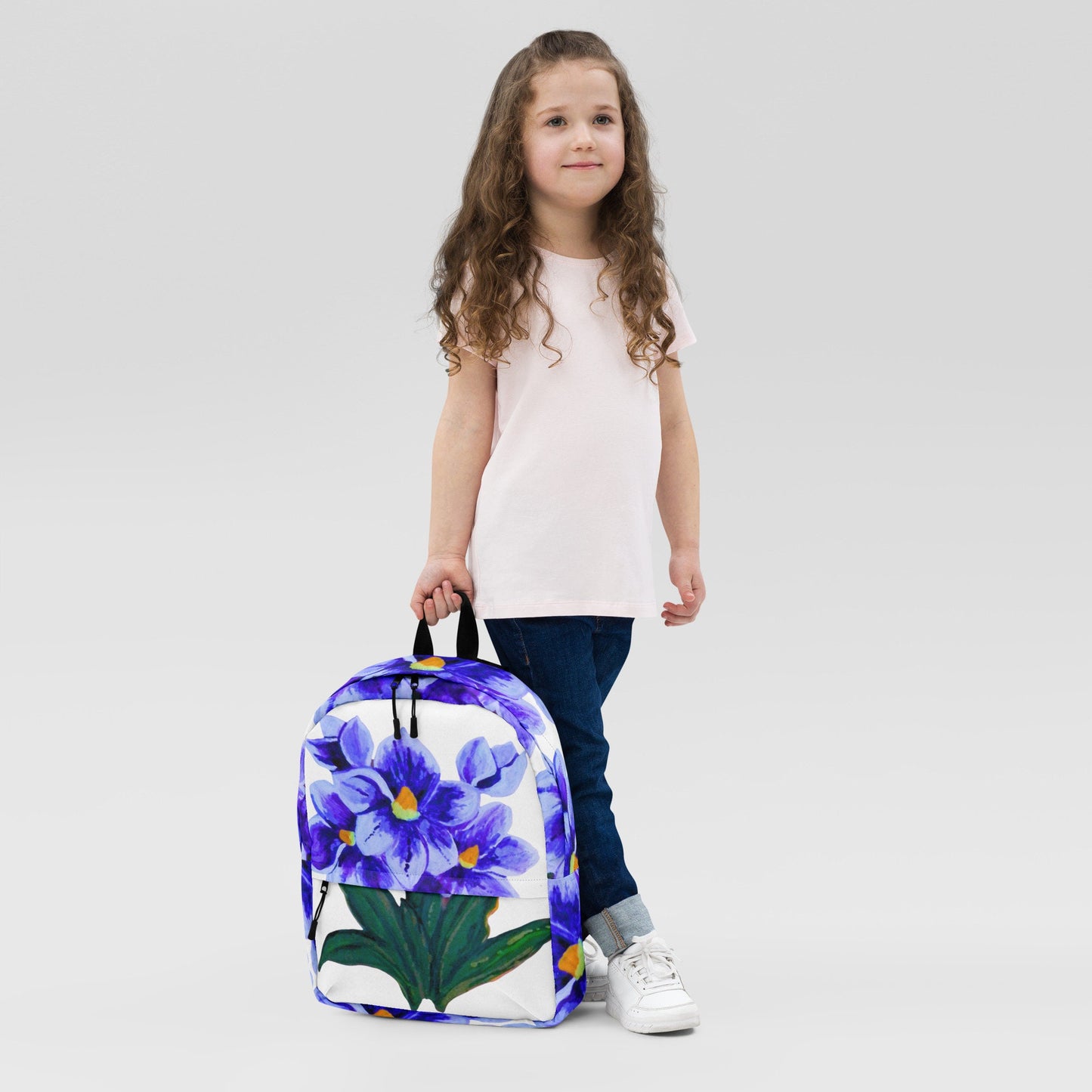 Blue flower backpack,back to school,baby backpack,travel backpack,nurse backpack,multipurpose bag,country backpack,medical backpack,work bag