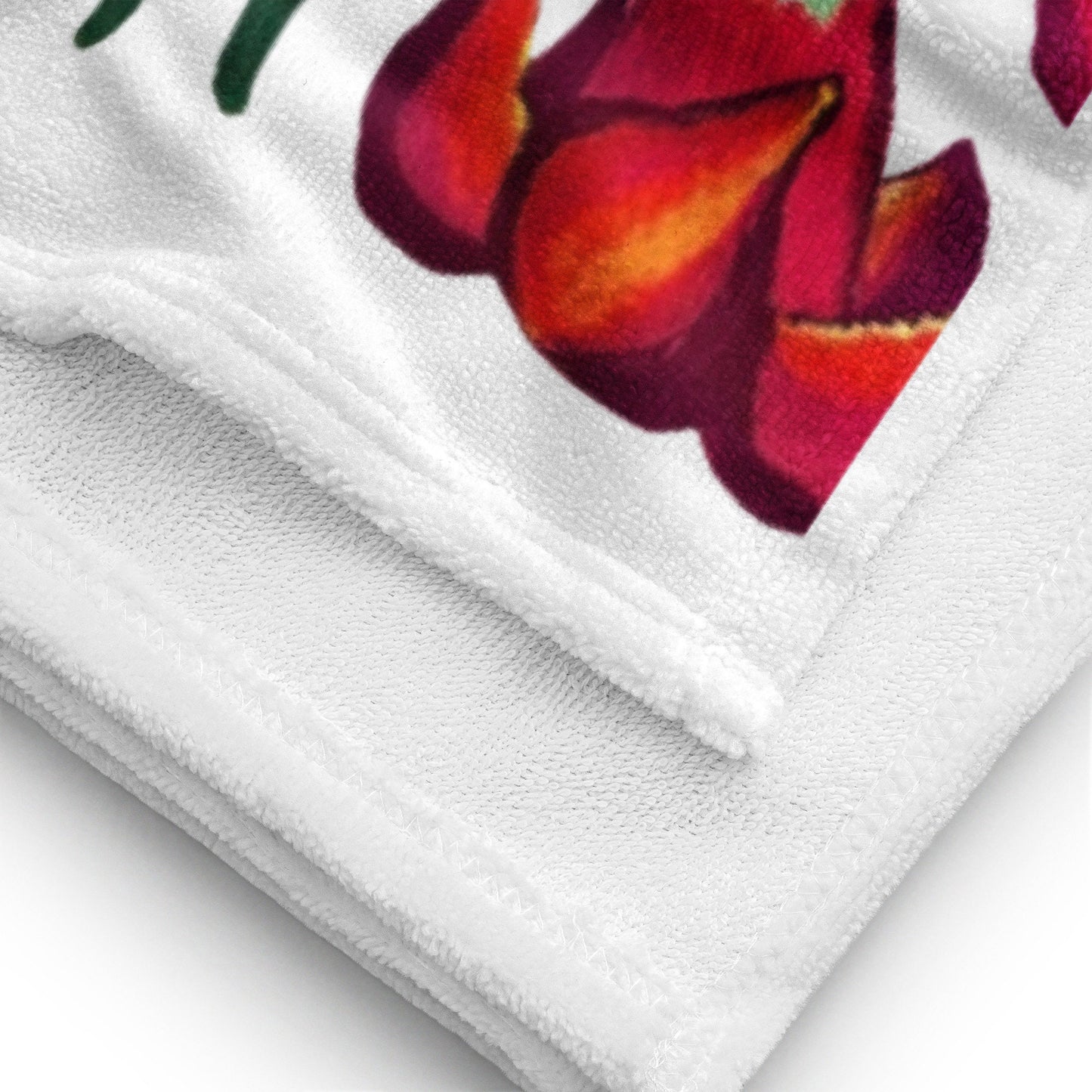 Trumpet floral towel,bath towel,botanical towel,housewares,decor,pool towel,guest towel,beach towels,kids bath towel,gym towel,vintage towel