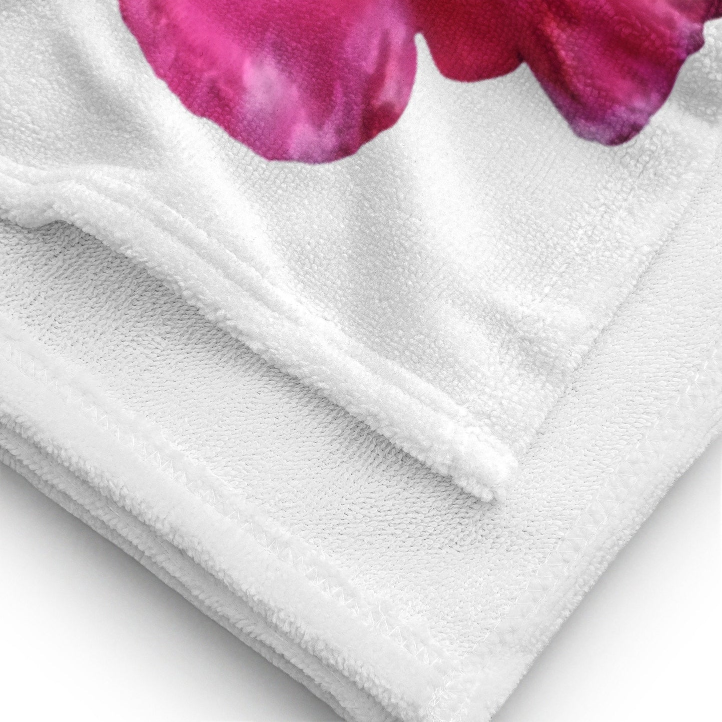 Pink flowers towel,bath towels,botanical towel,housewares,floral decor,kids bath towels,beach towel,guest towel,nature lovers gift,gym towel