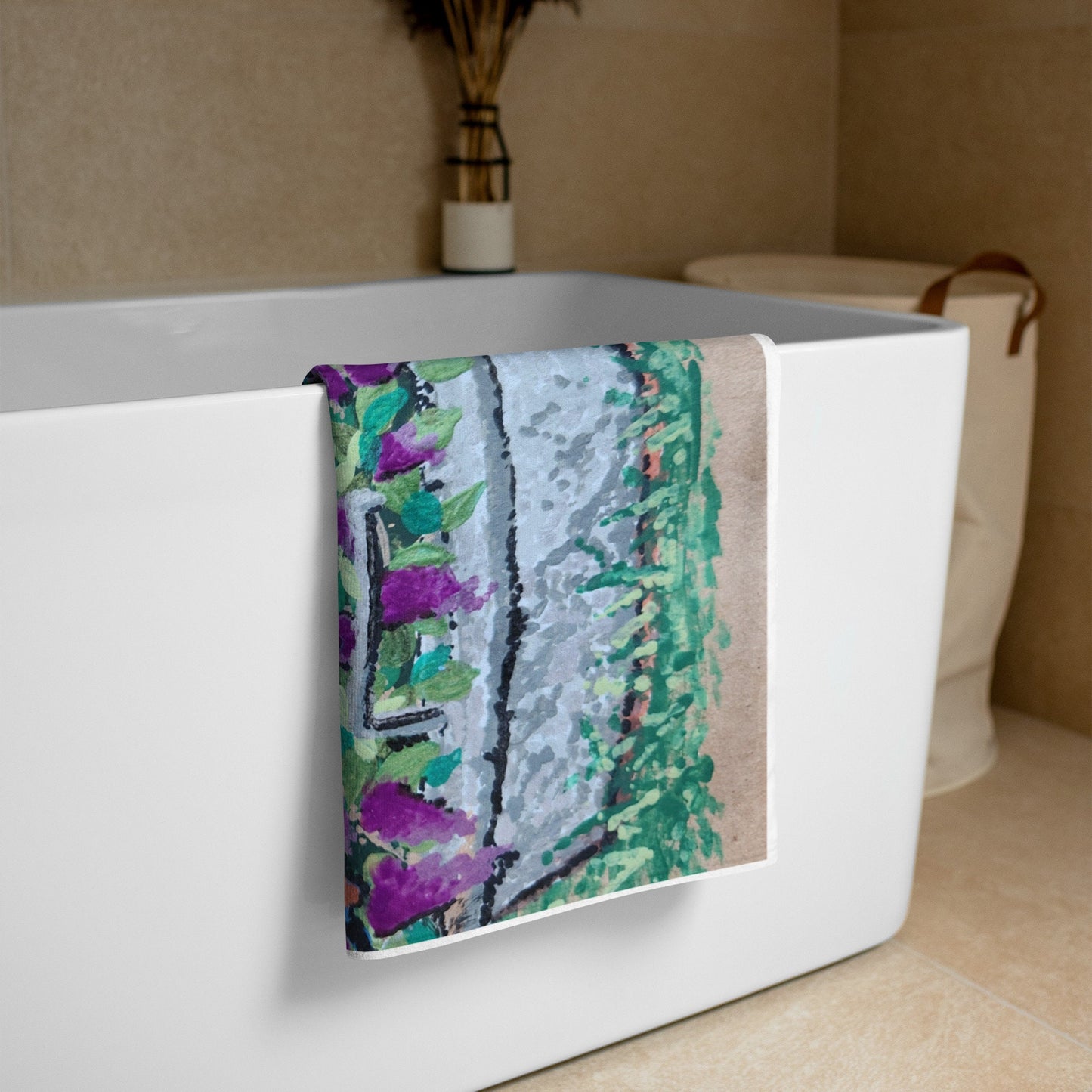 Butterfly lovers,floral towel,bath towels,housewares,decor,nature lovers gift,guest towels,fall towels,beach towels,gym towels,pool towels