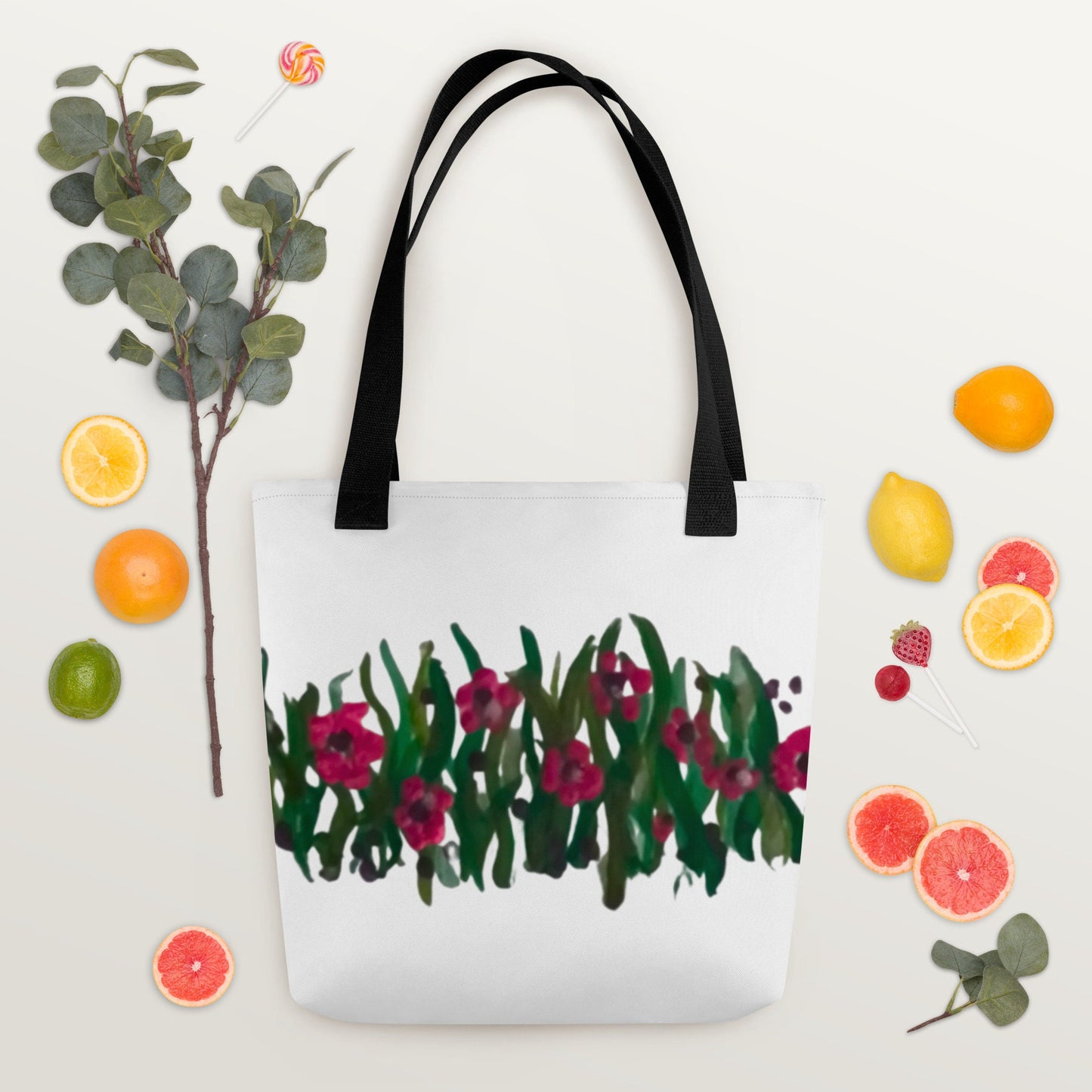 Floral tote bag,shopping bag,beach tote bag,reusable tote bag,farmers market bag,unisex tote bag,daycare bag,carry all,nurse tote bag