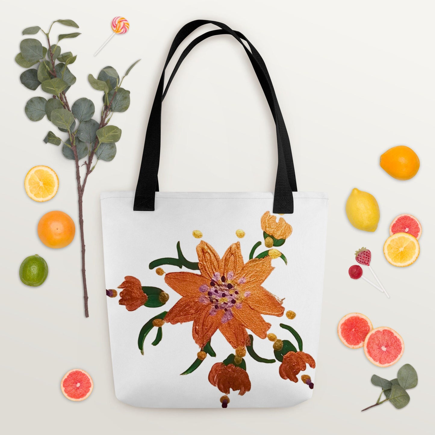 Floral tote bag,botanical tote bag,reusable tote bag,daycare bag,farmers market bag,unisex tote bag,beach tote,bridal party bag,computer bag