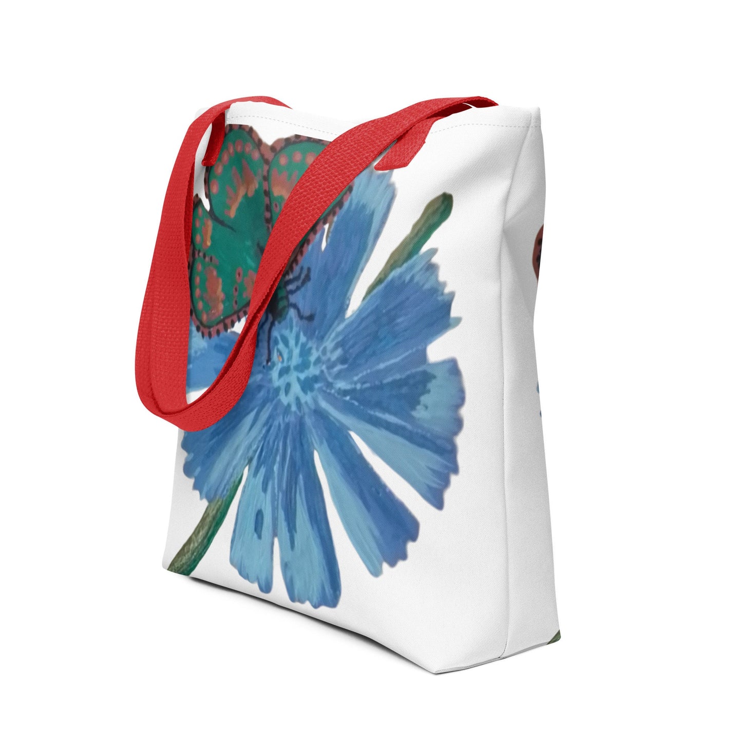 Reusable butterfly tote bag,botanical tote bag,daycare bag,farmers market bag,unisex tote bag,carry all,beach tote bag,nurse tote bag