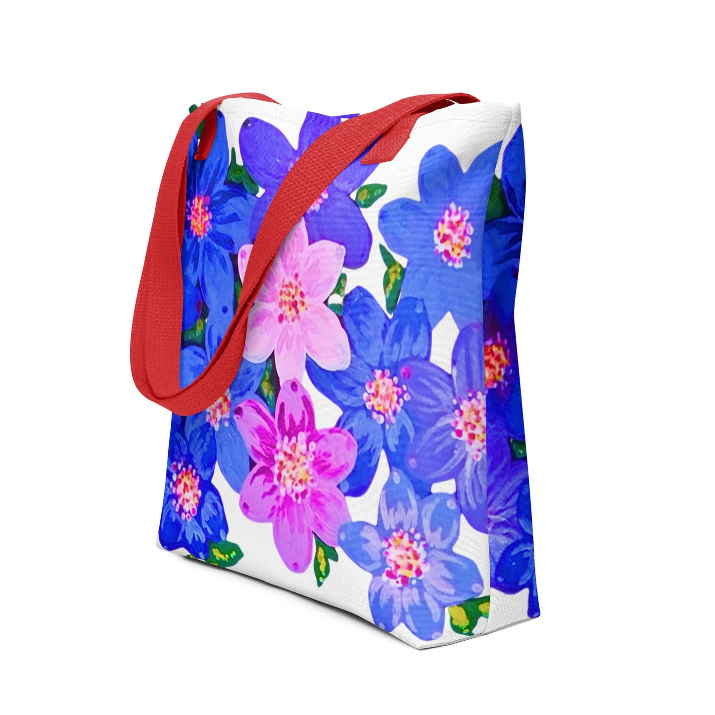 Colorful floral tote bag,botanical tote bag,daycare bag,farmers market bag,unisex tote,durable tote,bridal party bag,reusable tote bag