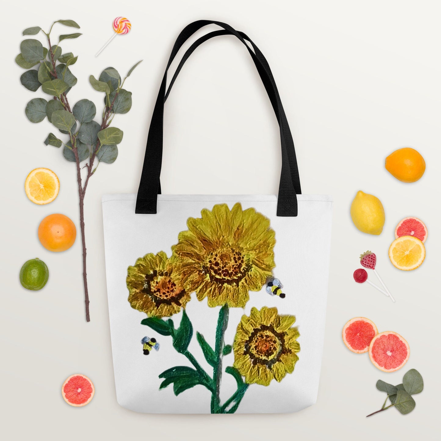Wildflower reusable tote bag,botanical tote bag,daycare bag,farmers market bag,carry all,beach tote bag,nurse tote bag,durable tote bag