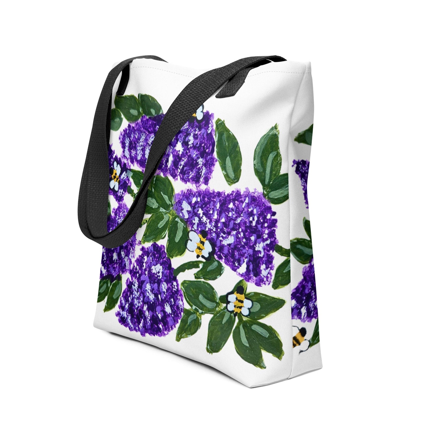 Lilac tote bag,reusable tote bag,botanical tote bag,beach tote bag,nurse tote bag,daycare bag,farmers market bag,carry all,durable tote bag