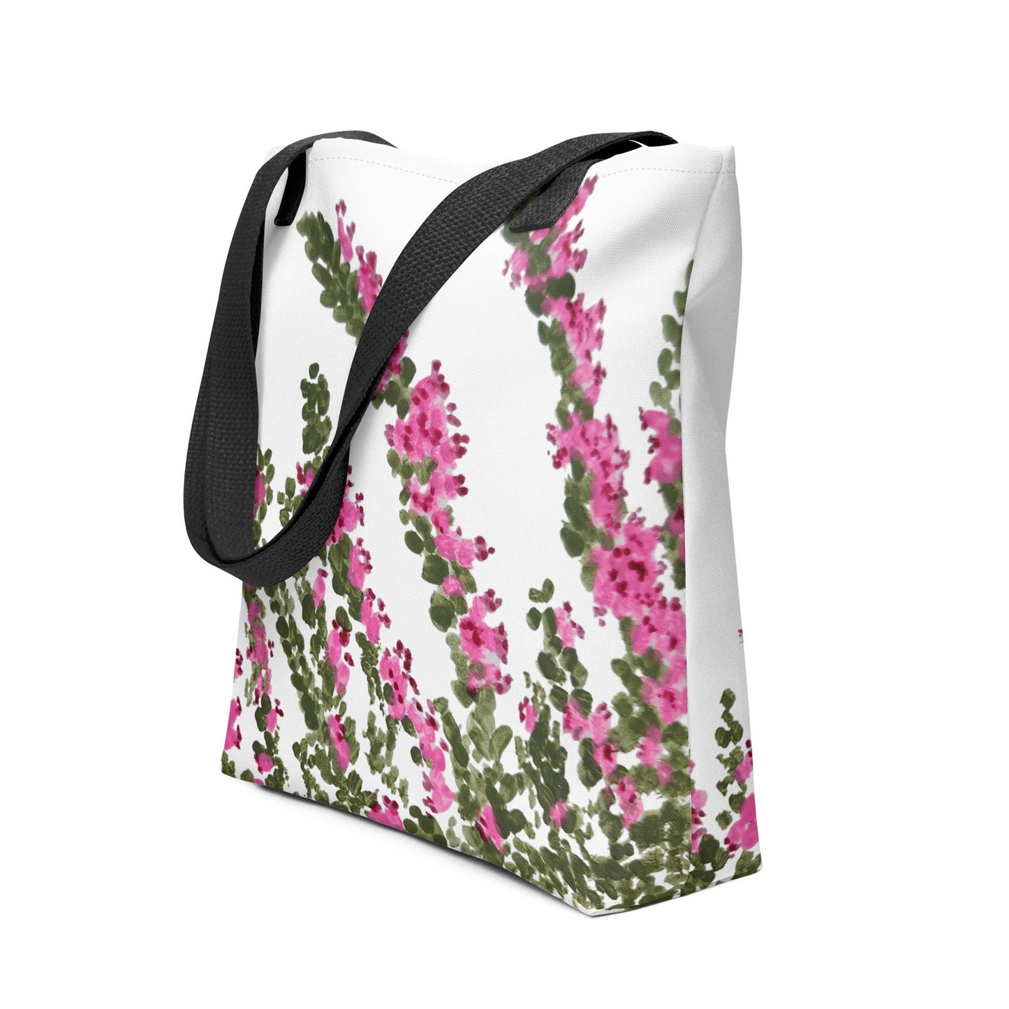 Floral heather tote bag,botanical tote bag,beach tote bag,nurse tote bag,carry all,farmers market bag,wildflower tote,nature lover bag