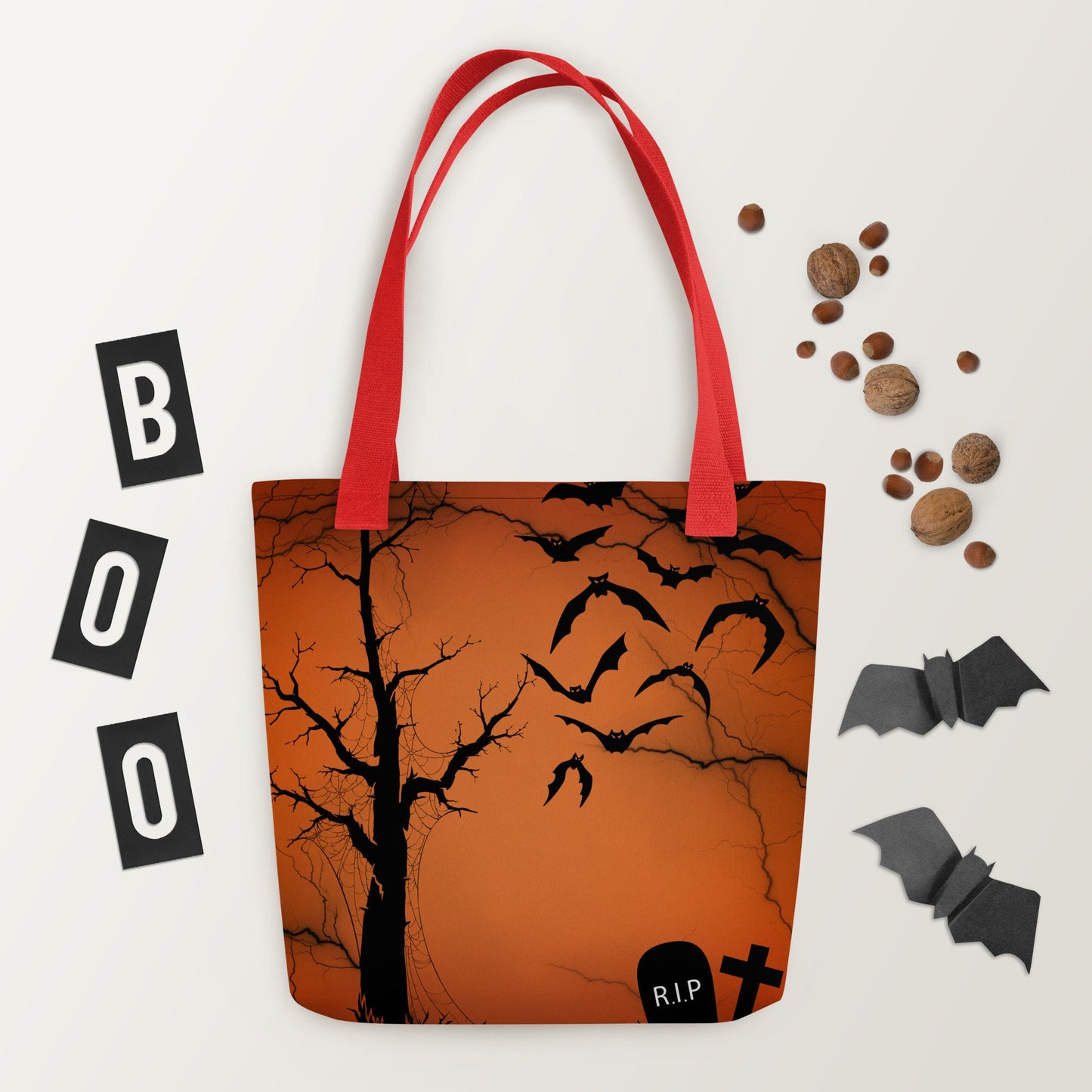Reusable Halloween tote bag,nurse tote bag,beach tote bag,farmers market bag,carry all,durable tote bag,daycare bag,college tote bag