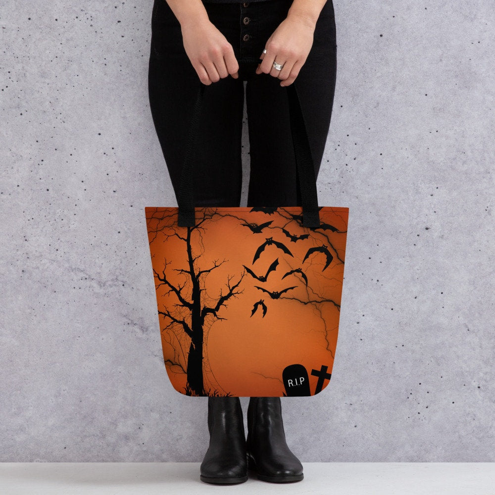 Reusable Halloween tote bag,nurse tote bag,beach tote bag,farmers market bag,carry all,durable tote bag,daycare bag,college tote bag