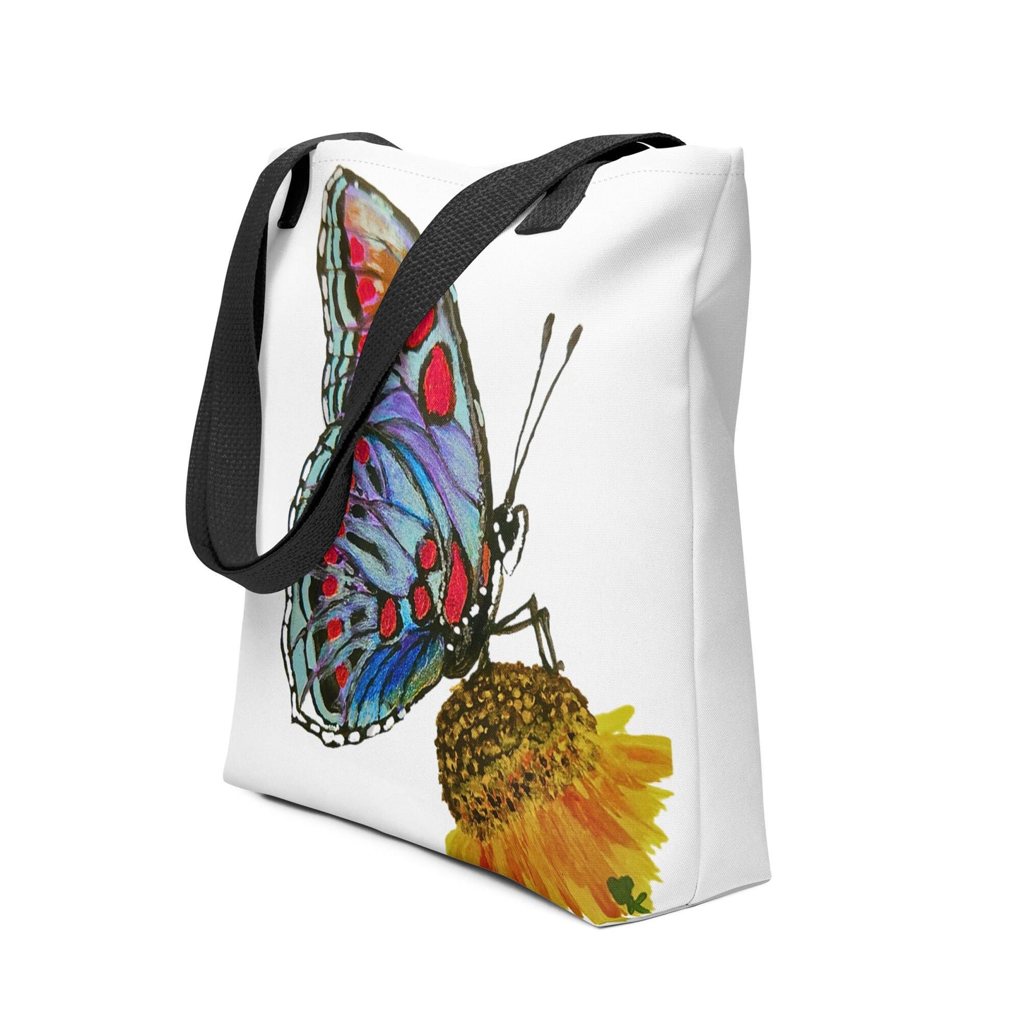 Monarch butterfly reusable tote bag,beach tote bag,nurse tote bag,farmers market bag,carry all,nature lover gift,floral gift,unique gift