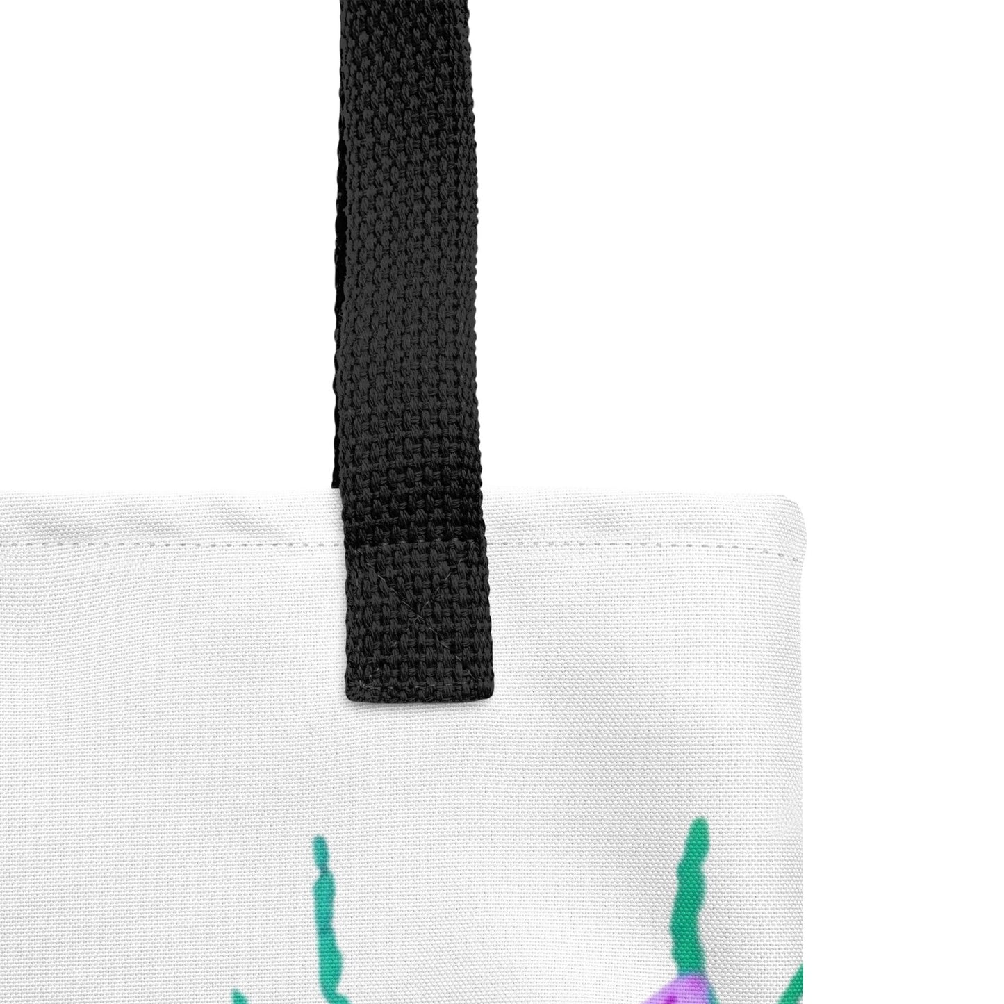 Crocus flower reusable tote bag,beach tote bag,nurse tote bag,carry all,farmers market bag,wildflower tote bag,daycare bag,nature lover gift