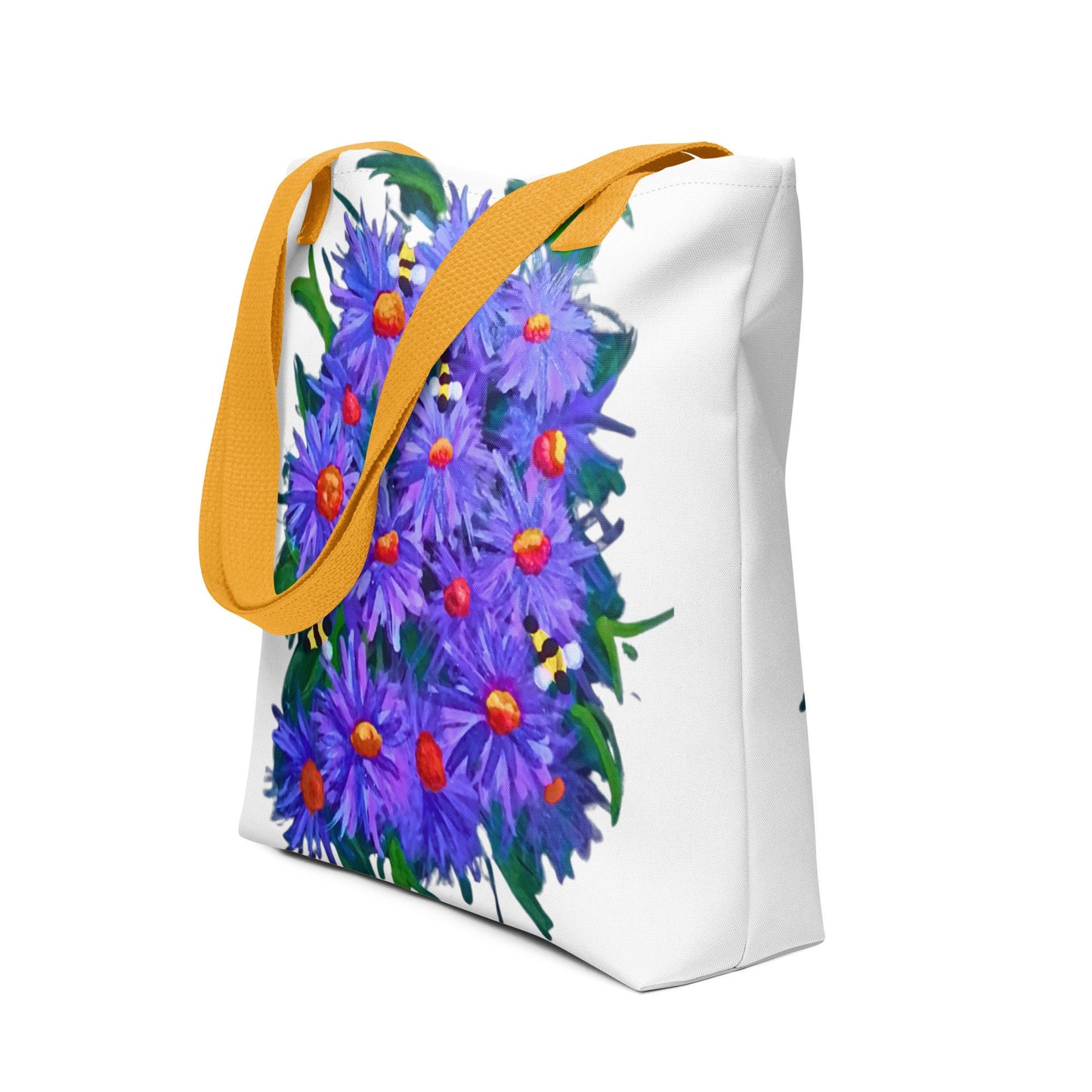 Asther flower tote bag,beach tote bag,nurse tote bag,farmers market bag,colorful tote bag,carry all,wildflower tote bag,nature lovers gift