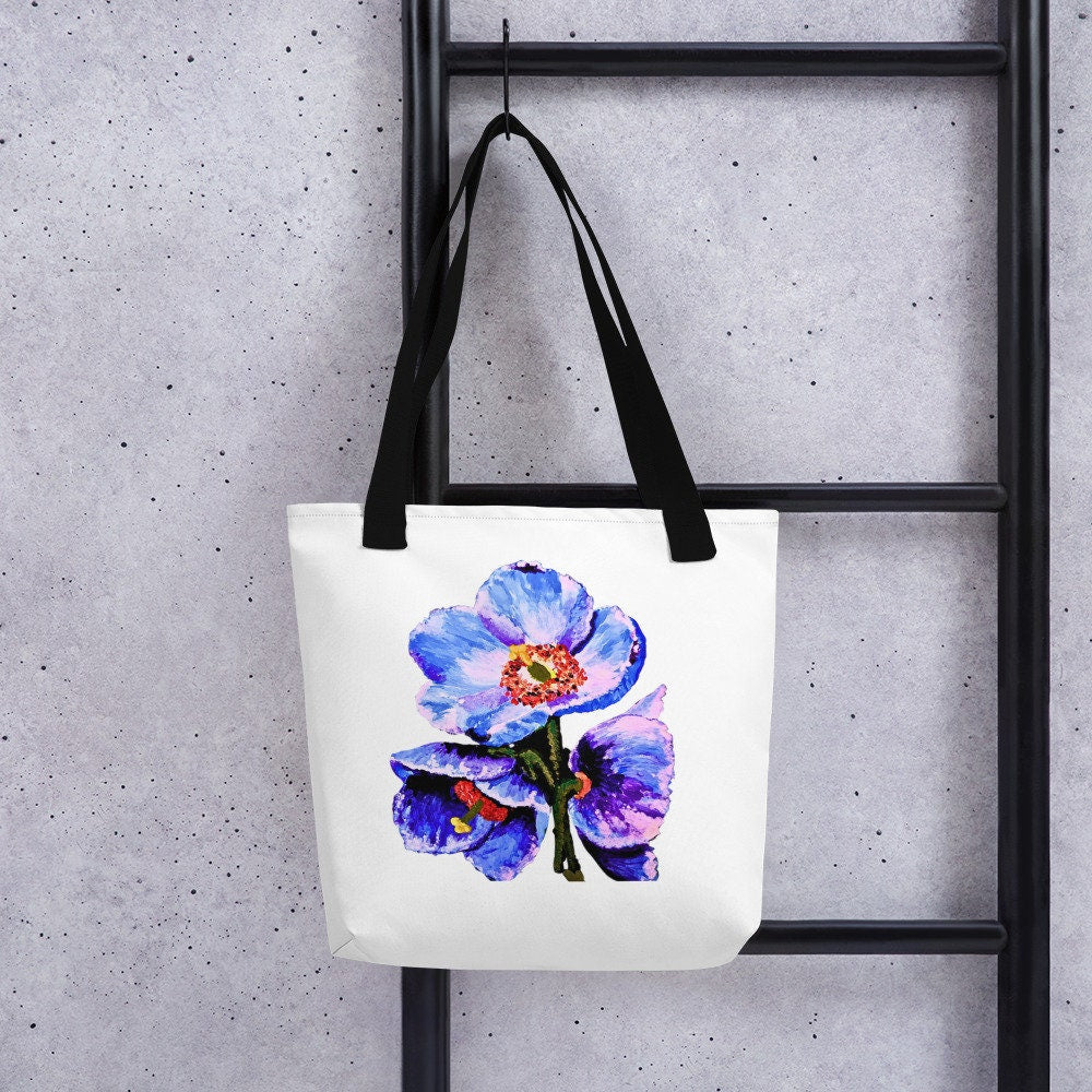 Beautiful floral tote bag,beach tote bag,nurse tote bag,farmers market bag,carry all,wildflower tote bag,colorful tote bag,nature lover gift