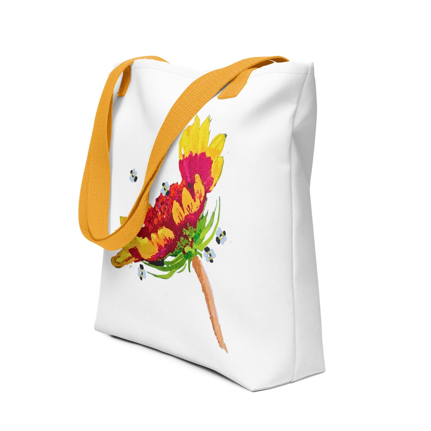 Reusable colorful flower tote bag,beach tote bag,nurse tote bag,farmers market bag,carry all,wildflower tote bag,daycare bag,nature lover