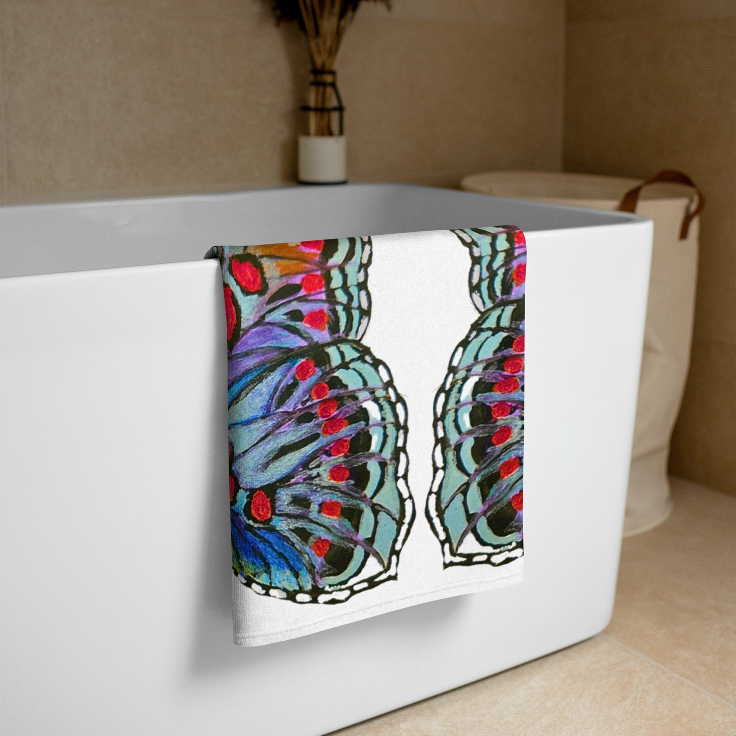 Monarch butterfly beach towels,floral bath towel,botanical towels,bathroom towel,kids bath towels,dog towels,gym towels,floral decor