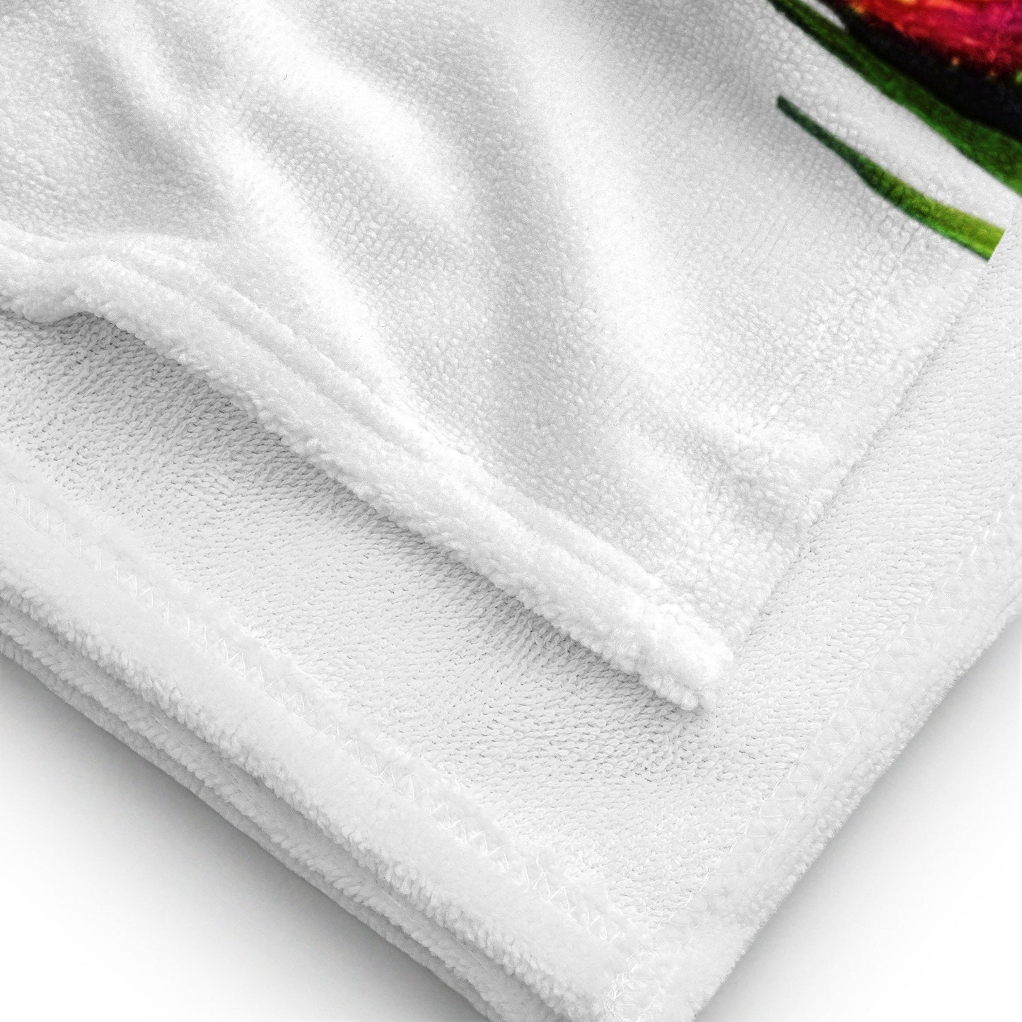 Big bright red and yellow floral beach towel,botanical towels,guest towel,housewares,floral decor,vacation towel,pool towel,bathroom towel