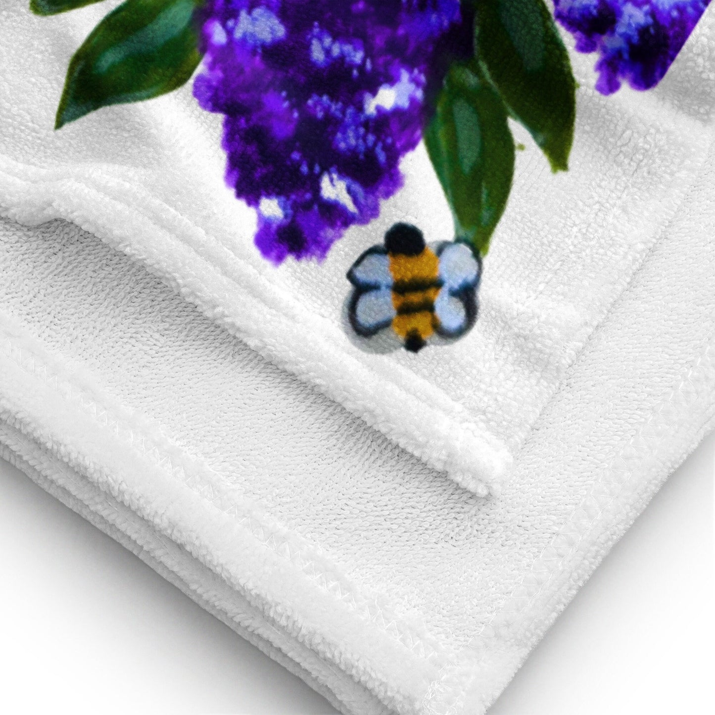 Lilac floral bath towel,botanical towel,fall towels,housewares,decor,beach towels,kids bath towels,guest towels,gym towels,nature lovers gif