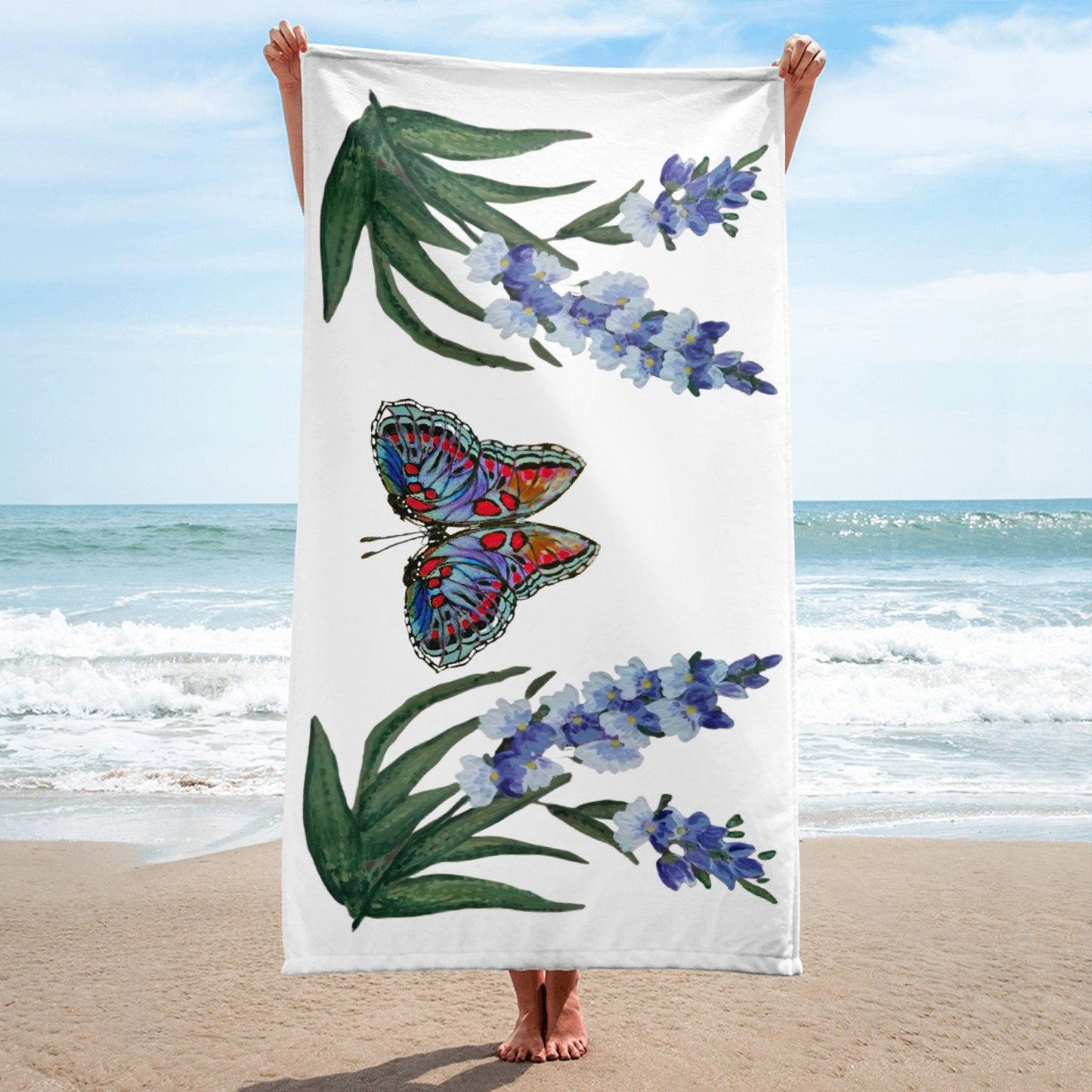 Wisteria floral beach towel,fall towels,botanical towels,housewares,decor,kids bath towels,guest towels,gym towels,nature lovers gift