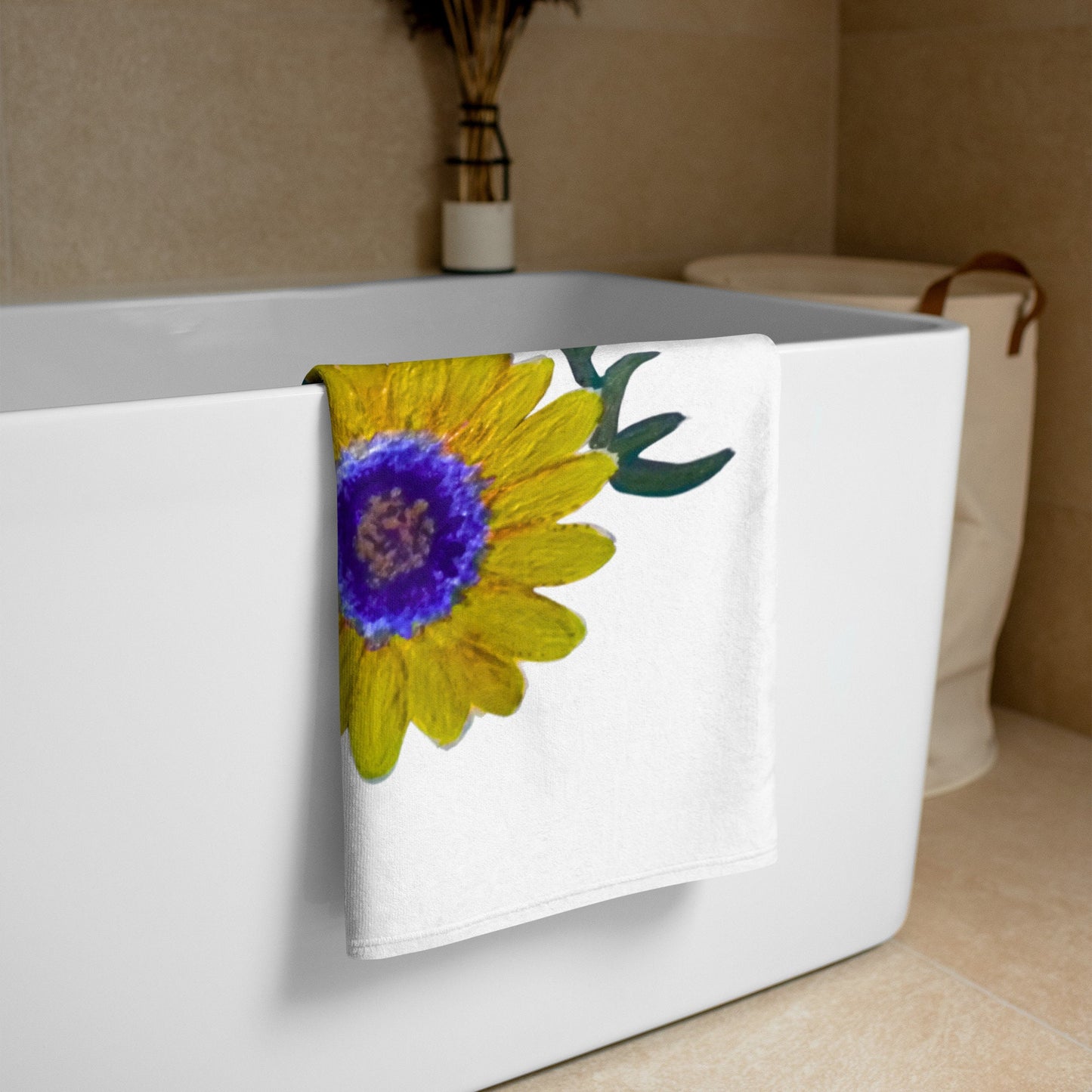 Daisy floral beach towels,fall towels,housewares,decor,botanical towels,kids bath towels,guest towels,pool towels,nature lovers gift