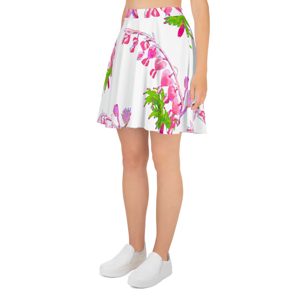 Floral Heart Skirt,ruffle skirt,gift for sisters,flowy skirt,plus size skirt,elastic waist skirt,flared skirt