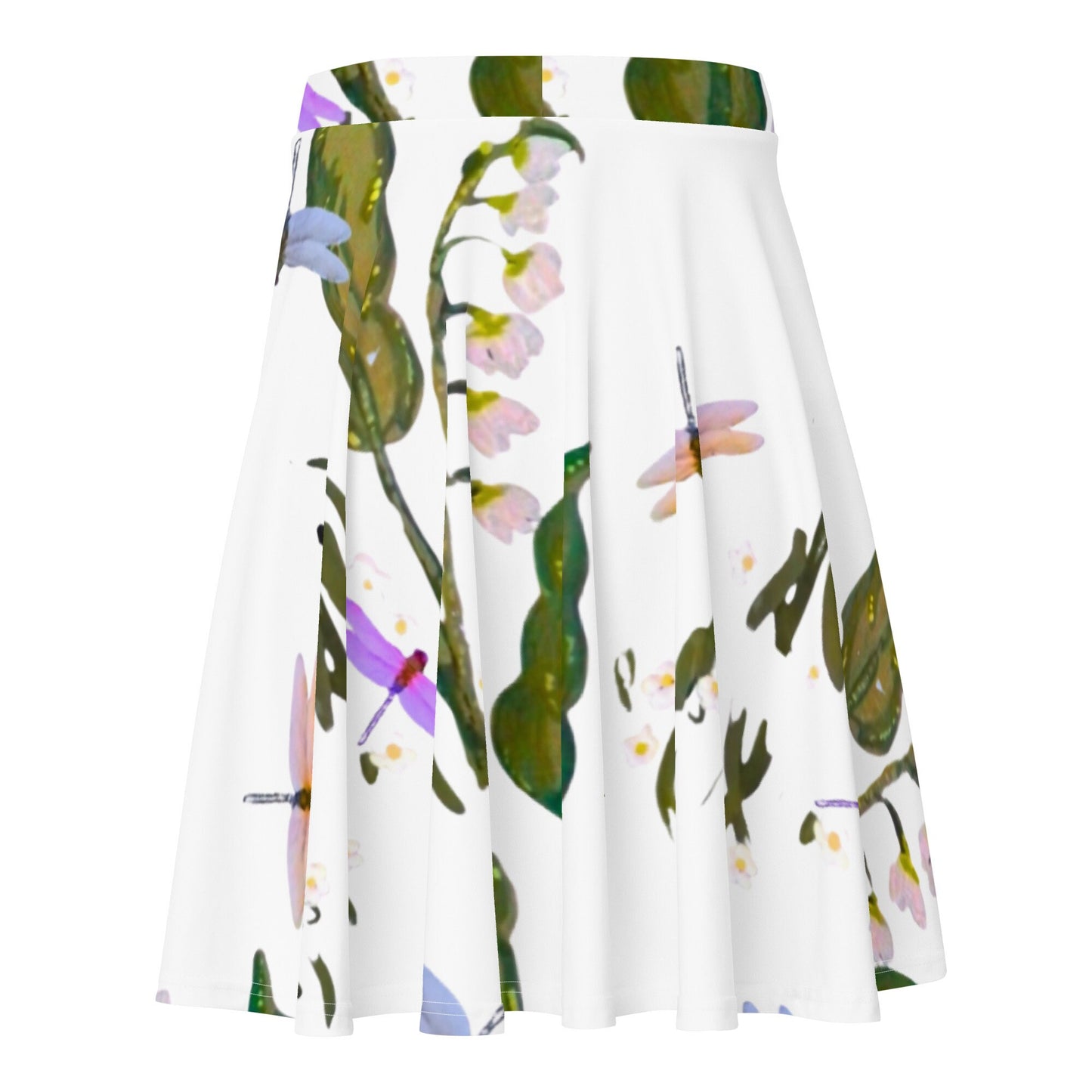 Dragonfly Skirt,flower skirt,gift for sisters,pleated skirt,office skirt,elastic waist,plus size,ruffle skirt