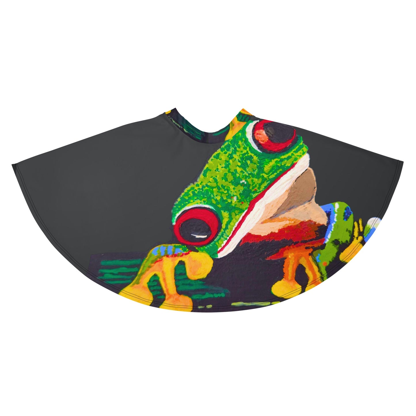 Frog Skirt,black skirt,ruffle skirt,gift for sisters,pleated skirt,office skirt,flowy skirt,flared skirt,plus size,elastic waist,colorful