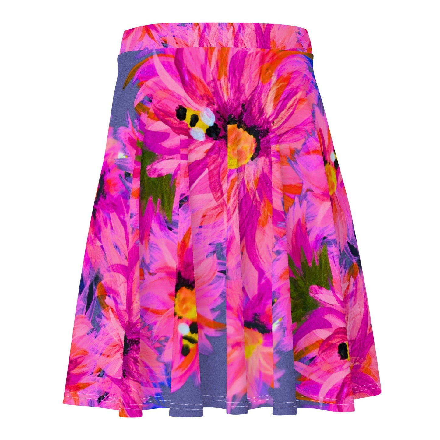 Pink Flower Skirt,gift for sisters,ruffle skirt,floral clothing,plus size,elastic waist,pleated skirt,colorful skirt,floral skirt