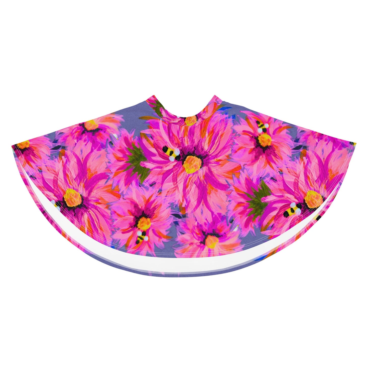 Pink Flower Skirt,gift for sisters,ruffle skirt,floral clothing,plus size,elastic waist,pleated skirt,colorful skirt,floral skirt