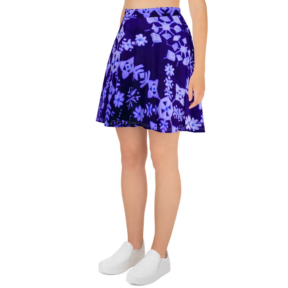 Snowflake Skirt,holiday skirt,winter skirt,gift for sisters,office skirt,flowy skirt,elastic waist,plus size,pleated skirt