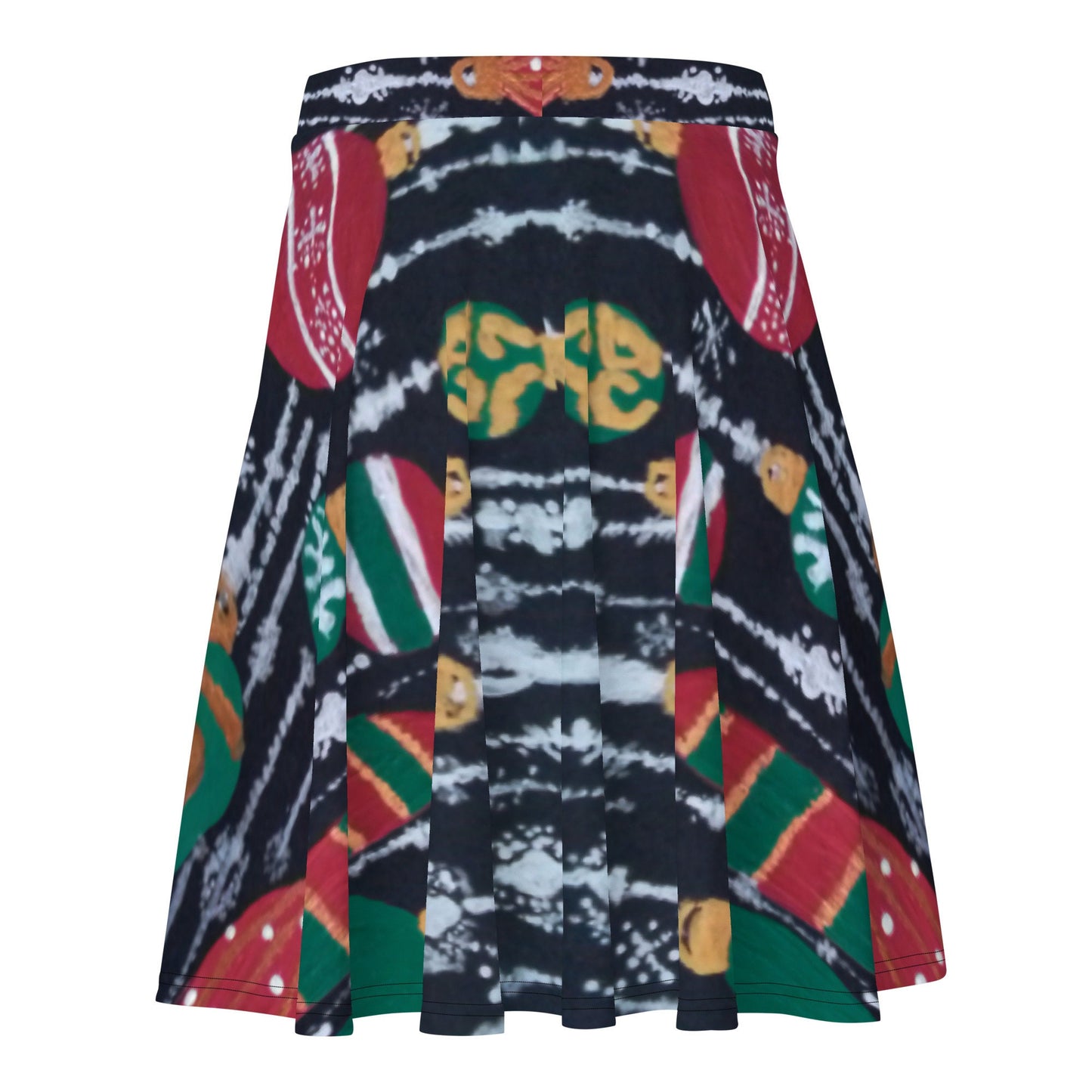 Holiday Skater Skirt,elastic waist skirt,plus size skirt,colorful skirt,cute skirt,christmas skirt,flared skirt