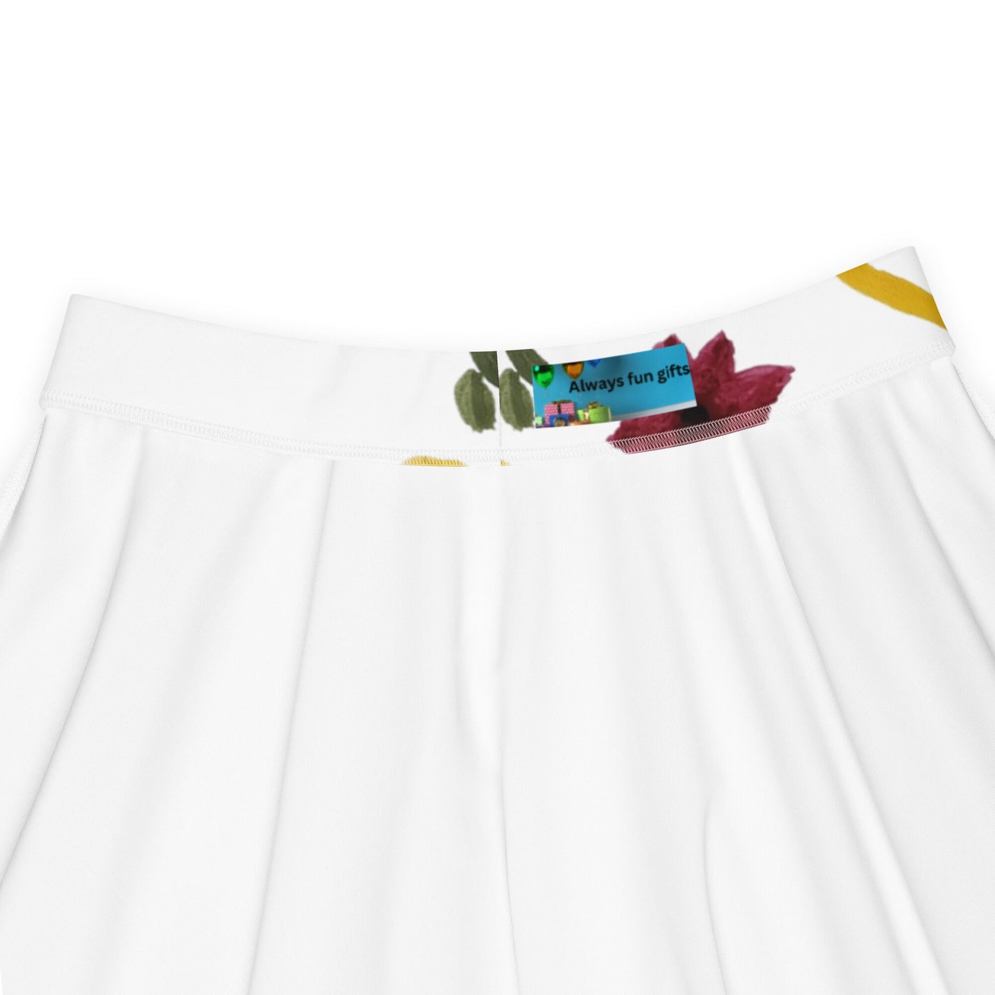 Floral Pattern Skirt,gift for sisters,elastic waist skirt,plus size skirt,pleated skirt,office skirt,colorful skirt