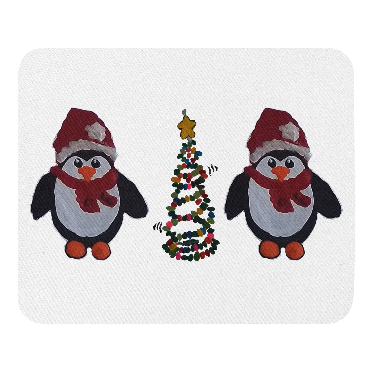 Penguin Holiday Mousepad,aesthetic mousepad,christmas mousepads,work from home,desk accessories,home decor,unique mousepad