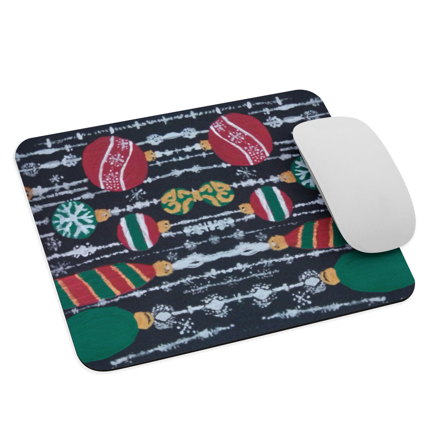 Holiday Ornaments Mousepad,aesthetic mousepad,work from home,unique mousepad,gifts for nerds,christmas mousepad,colorful mousepad