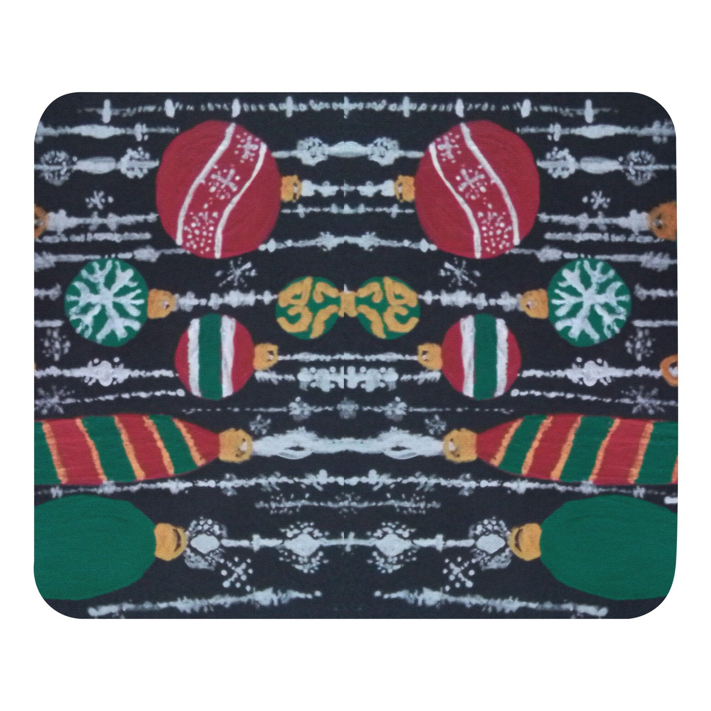 Holiday Ornaments Mousepad,aesthetic mousepad,work from home,unique mousepad,gifts for nerds,christmas mousepad,colorful mousepad